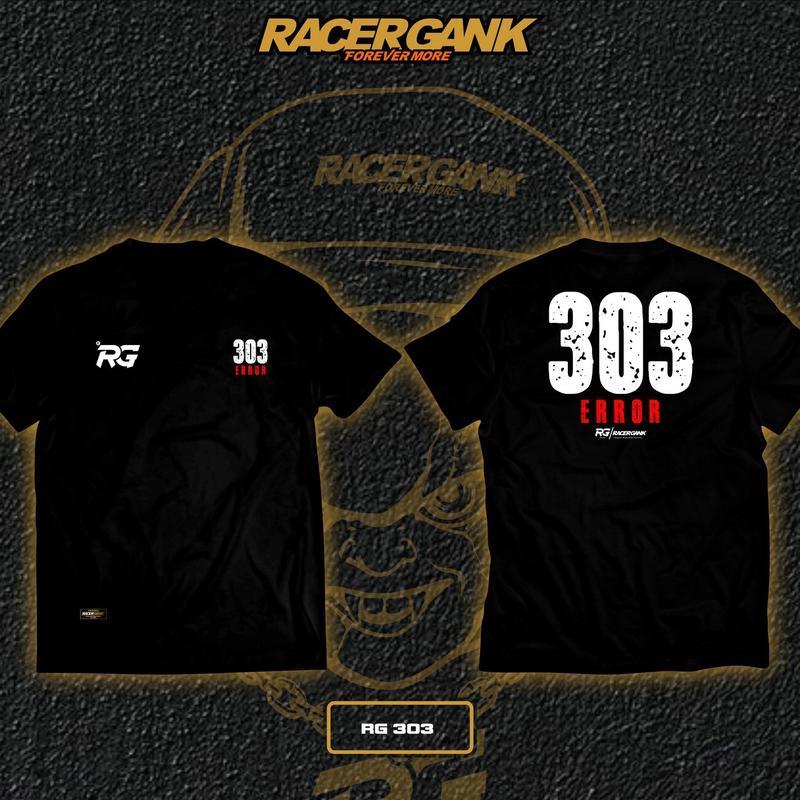 KAOS SIMPLE 303 EROR|| RG 303 HITAM KAOS UNISEX SABLON DTF AB3 Nnik