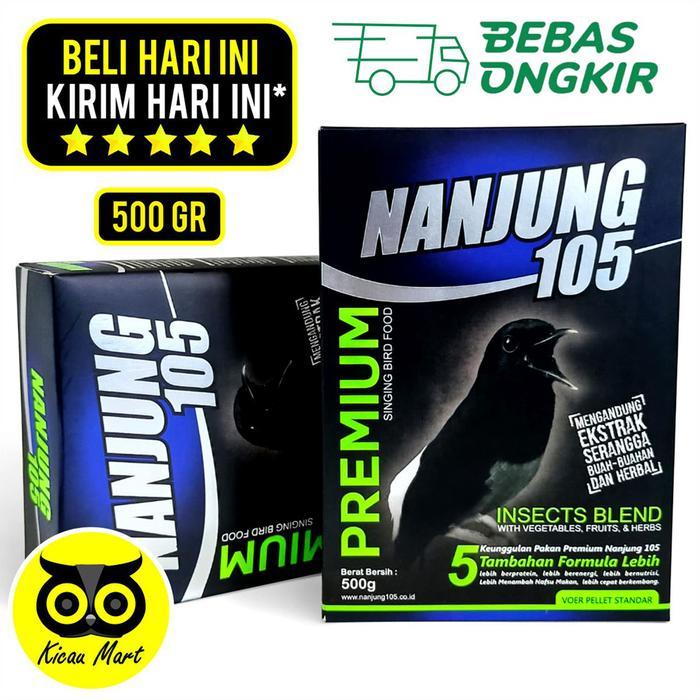 PAKAN MAKANAN BURUNG MURAI KACER VOER NANJUNG 105 EBOD JAYA 500 GRAM
