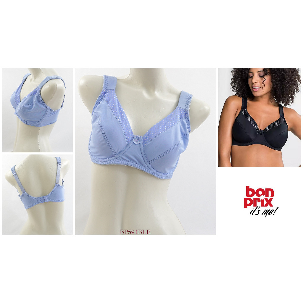 Bra Wanita Kawat Full Cup Tanpa Busa BONPRIX 42E s/d 46E Pakaian Dalam Underwear BP591 By SecondSkin