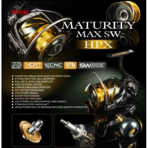 RYOBI - Reel Spinning Ryobi Maturity Max PH 6000 s/d 8000 SW