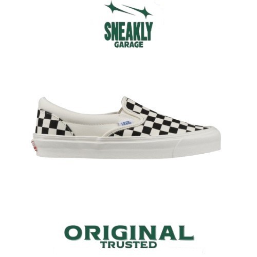 Sepatu Vans OG Vault Slip On Chekerboard Black White 2016  Sneakers Unisex