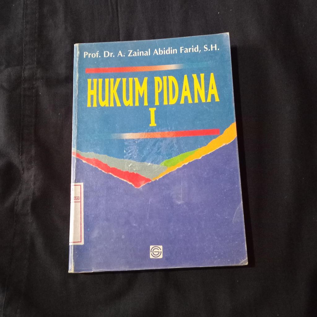 Buku Hukum Pidana 1 - Prof Zainal Abidin Farid