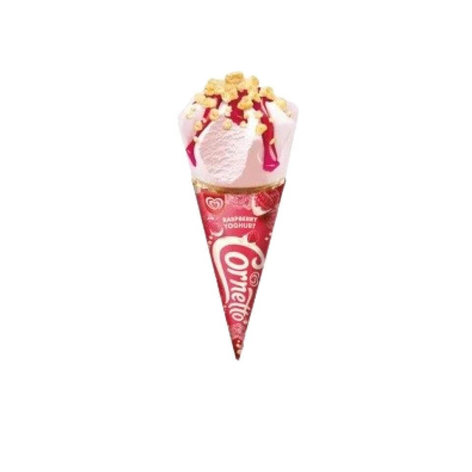 Walls Es Krim Cornetto Yogurt Berry Biscuit 108 ml