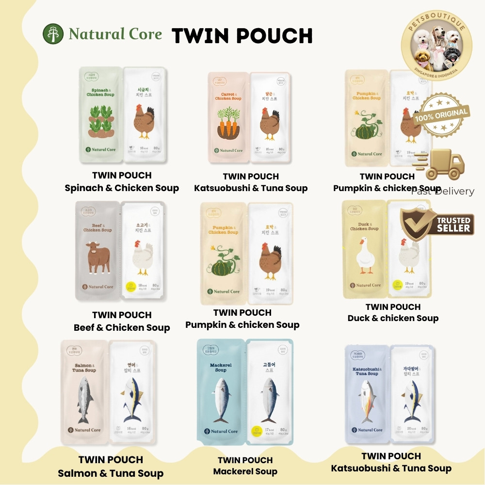 Natural Core - Soup Twin Pouch - Snack Anjing Korea