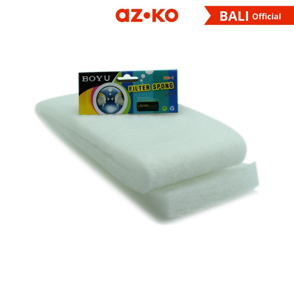 AZKO Boyu Spons Penyaring Filter Akuarium - Putih Fish Tank Filter Penyaring Akuarium Canister Filte