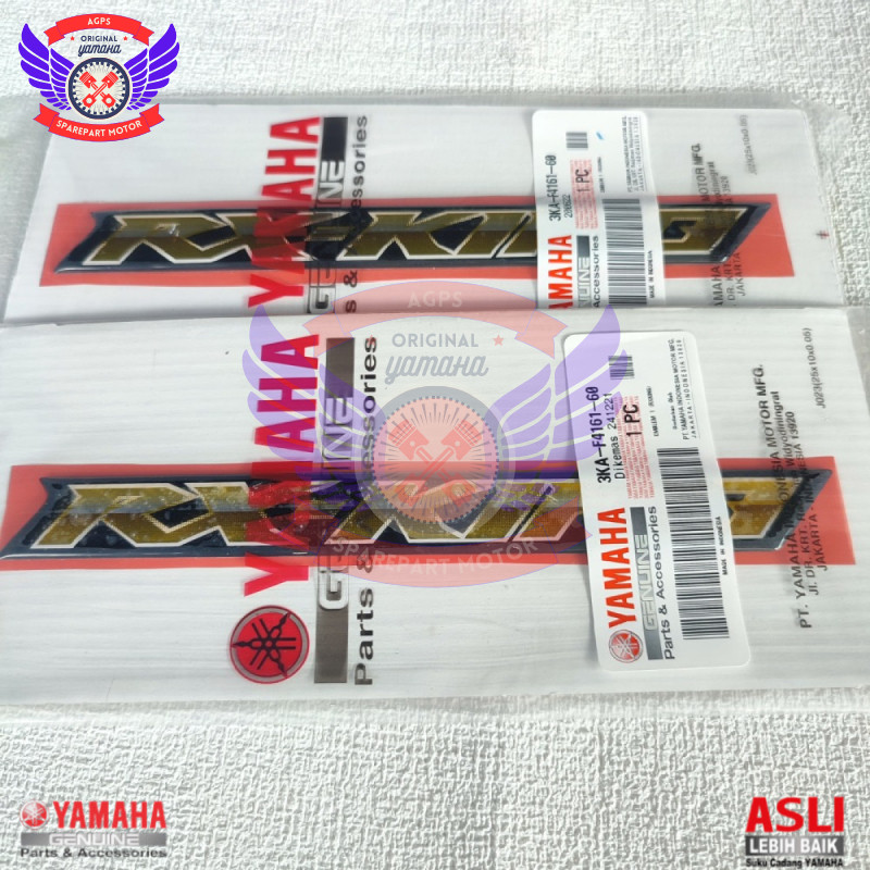 EMBLEM BOX AKI RX KING 2007 2008 PEREDAM ORIGINAL  3KA-F4161-60
