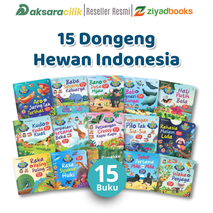 Ziyadbooks Buku Dongeng Cerita Hewan Indonesia