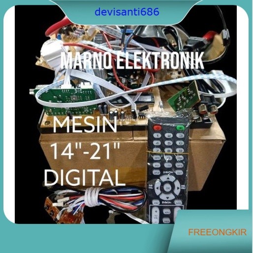 MESIN TV DIGITAL 14 - 21 INCH MESIN TV TABUNG DIGITAL DVBT2