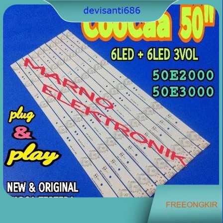 BL BACKLIGHT LED TV COOCAA 50 IN 50E2000 50E3000 COCA