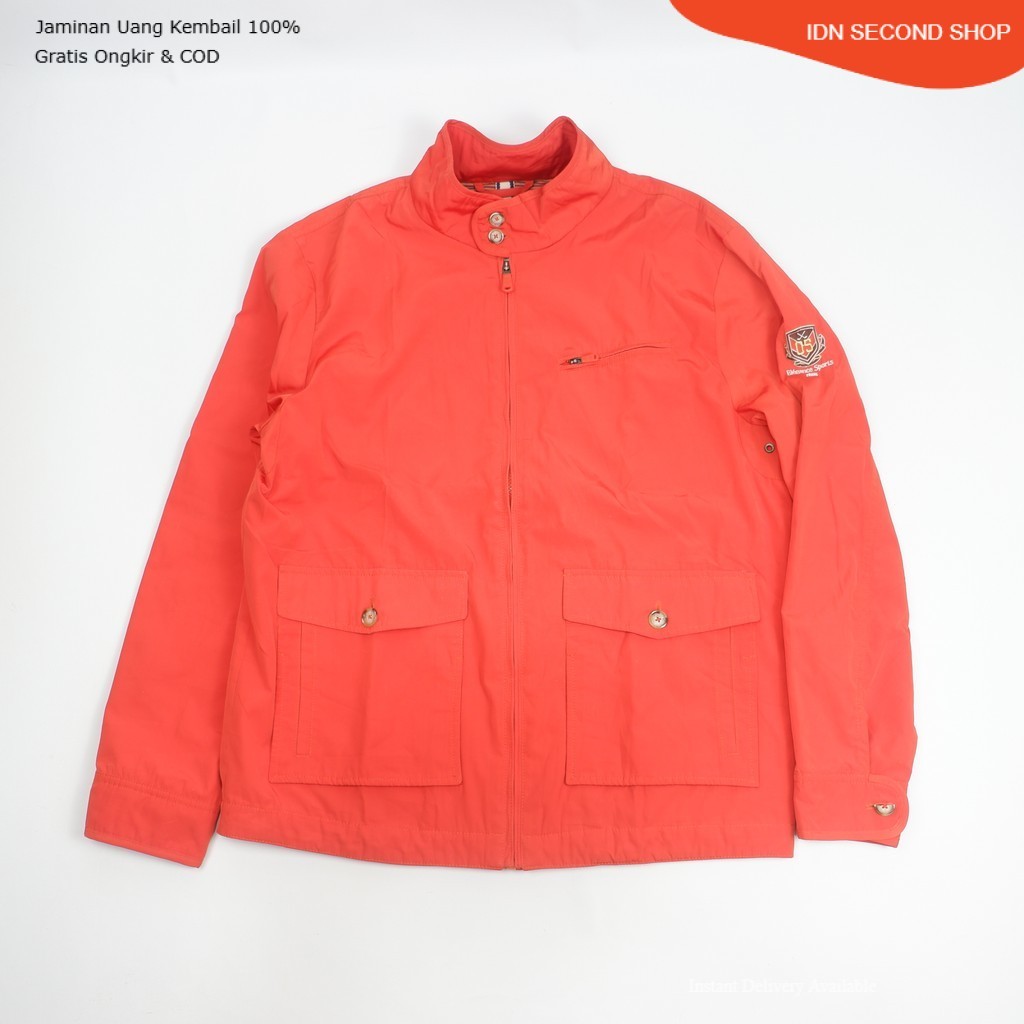 Elegance Sports Full Zip Utility Jacket Stand Collar Casual Outdoor Everyday Wear - Preloved