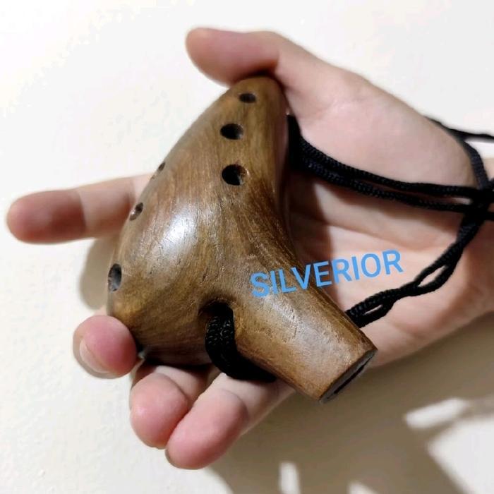 Alat musik tiup potato flute seruling wooden ocarina tsuchibue okarina kayu