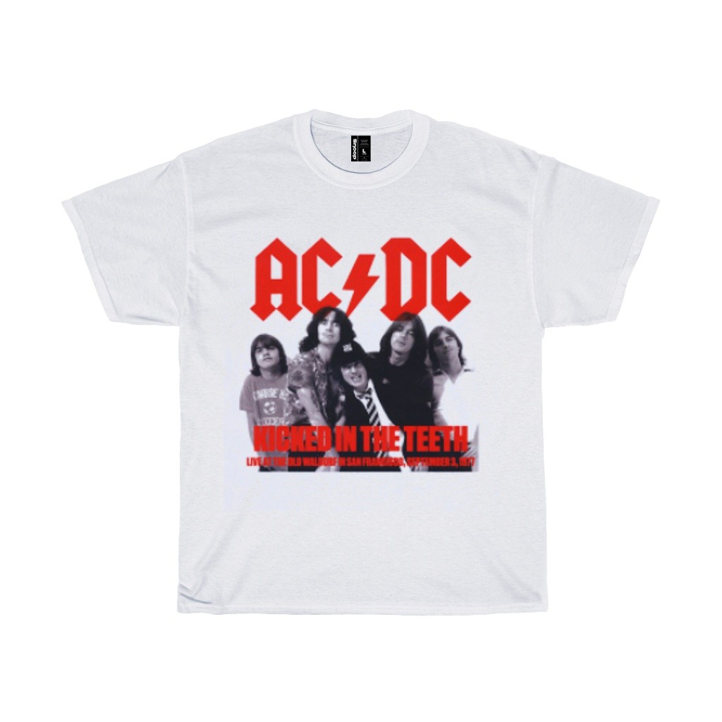 Koas Acdc Band Kicked In The Teeth Regular Fit Print On Cotton Material