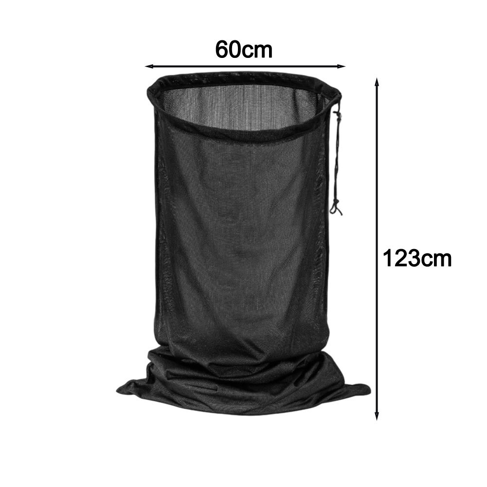 Wood Chipper Collection Bag 24x48 with Heavy Duty Plastic and Double Rope Lock for Long Term Use in 