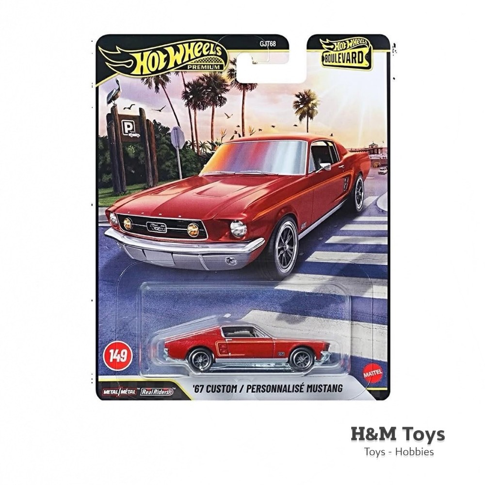 Hot Wheels Premium Boulevard 67 Custom Mustang / Personnalise Mustang