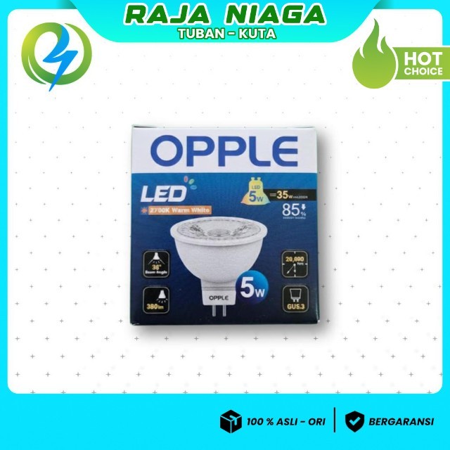 LED MEREK OPPLE MR16 5W 12V LAMPU LED