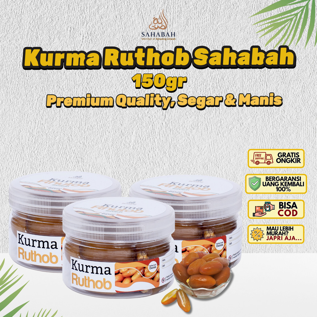 Kurma Ruthob 150gr Fresh Kurma Muda Ruthab Libya Segar Bisa Untuk Promil Kurma Basah Rutob