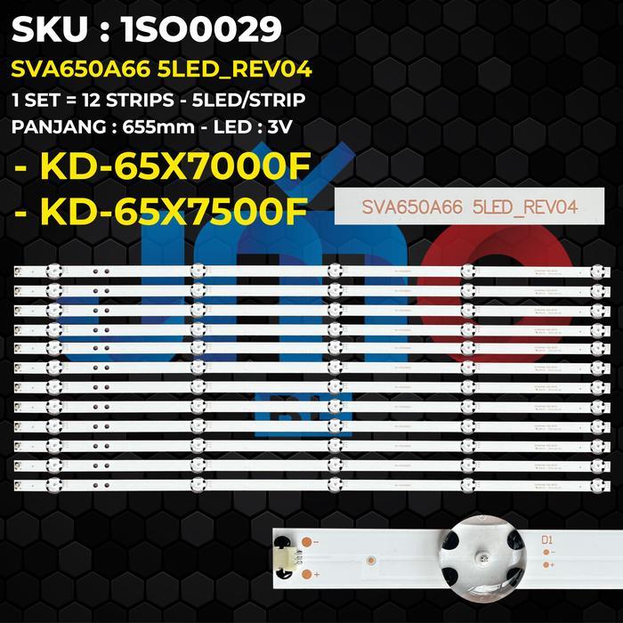 Backlight TV for 65 Inch KD-65X7000F KD-65X7500F SVA650A66 5LED_REV04