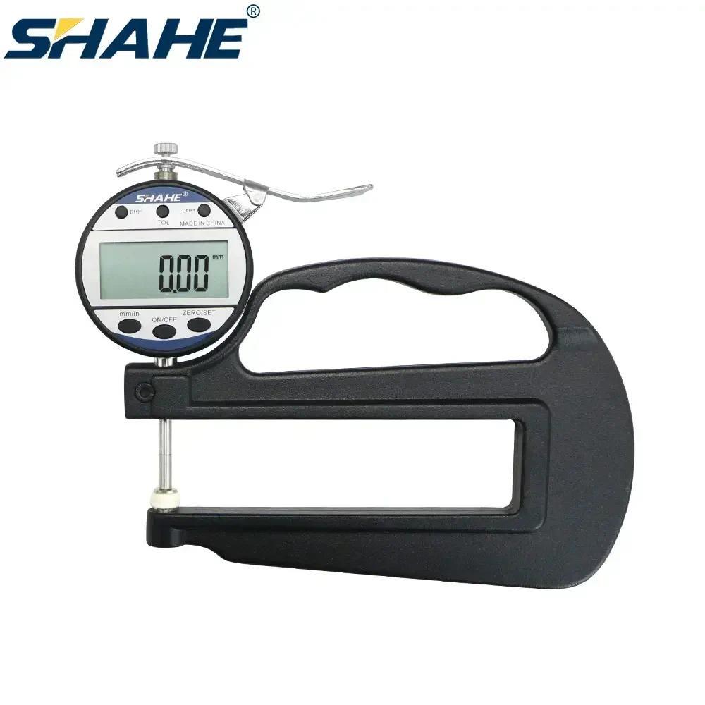SHAHE 0.01mm 0-10/25mm Digital Thickness Gauge Leather Film Thickness Measurement Digital Thickness 