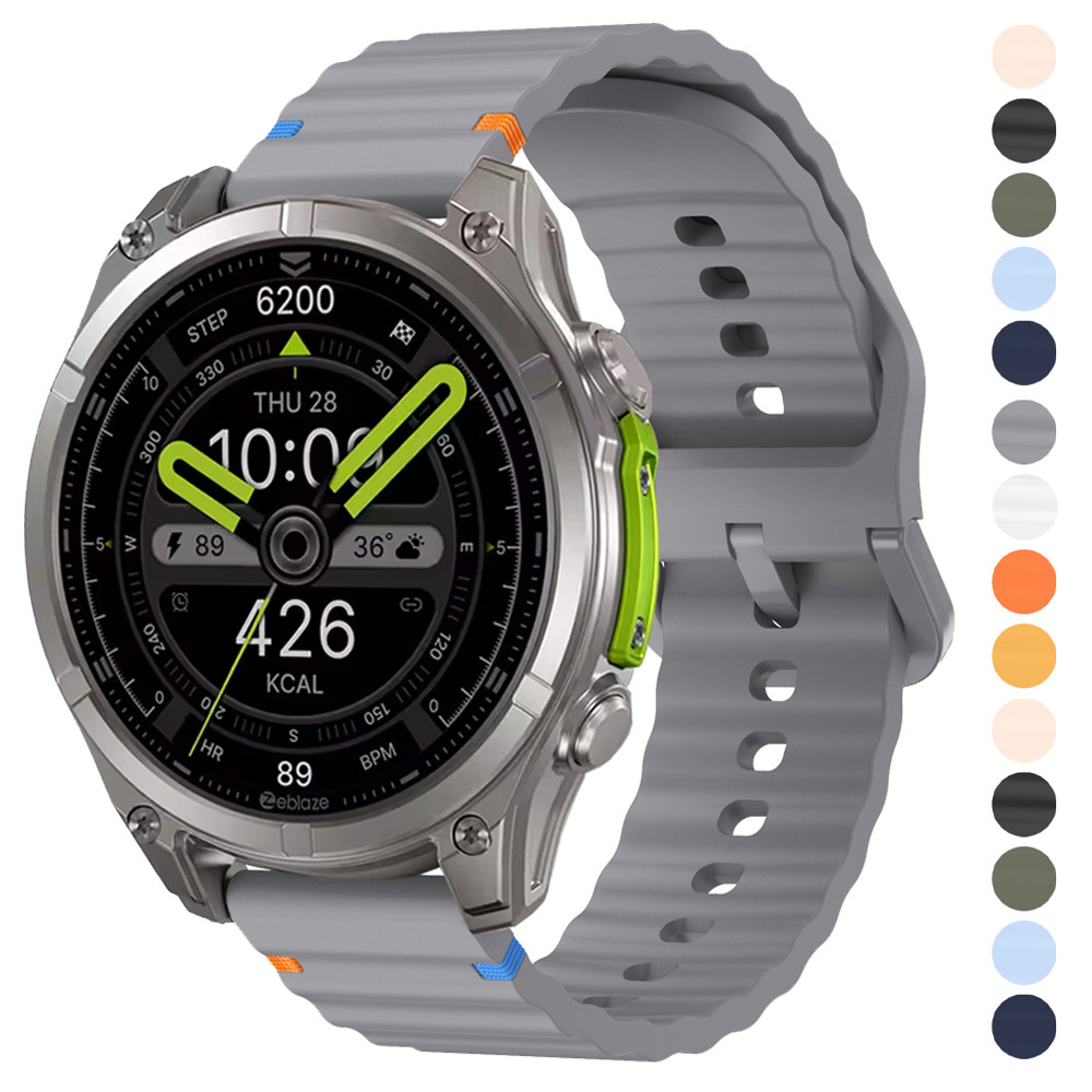 22mm Strap For Zeblaze Vibe 8 7 Pro/Btalk 3 Pro/Ares 3 Pro/Stratos 4 3 2 Ultra Sport Silicone Bands 