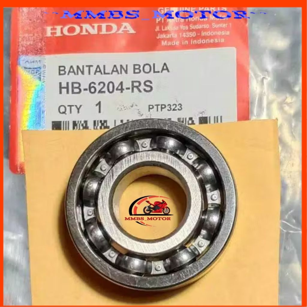 Bearing Honda 6204 untuk Kruk As dan AS Pully  motor Honda Beat Fi Vario