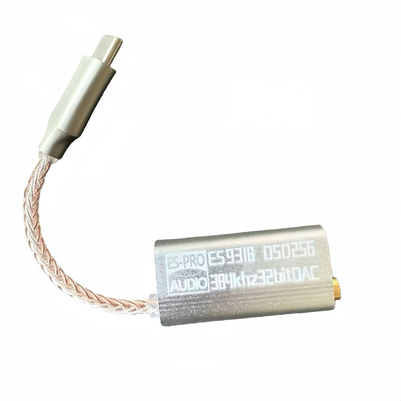 ESS ES9318 USBC HiFi DAC  Independent Decoder 384kHz DSD256 AntiInterference Portable Lossless Auo U