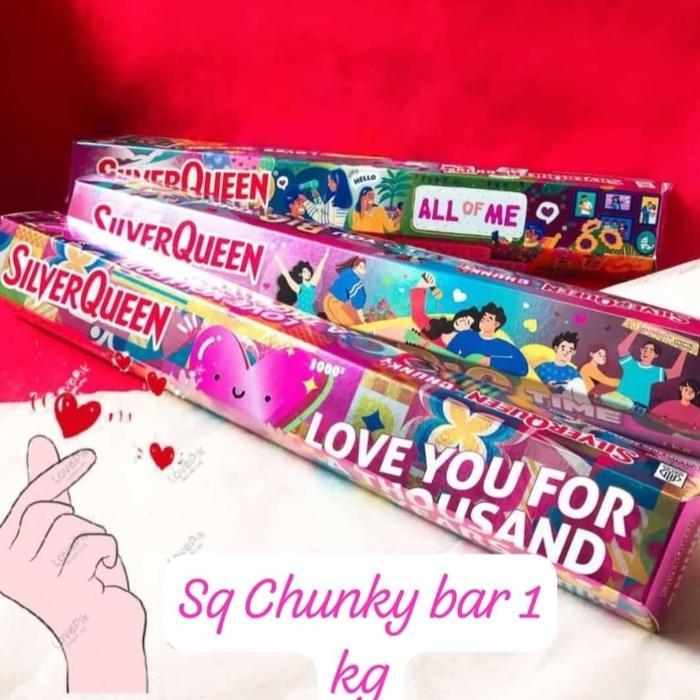 coklat silverqueen chunky bar 1kg