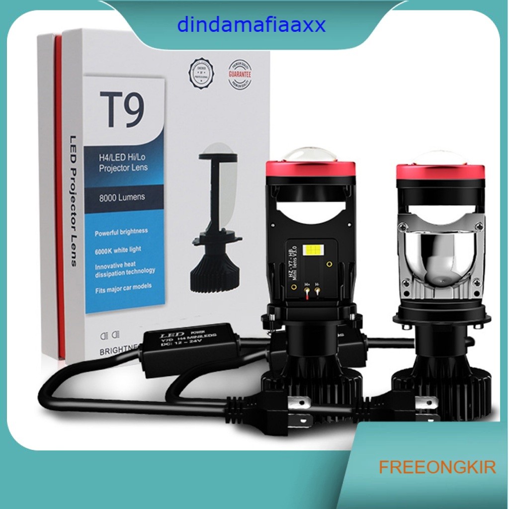 Kotak kemasan terbaru Y7D LAMPU LED MOBIL MOTOR H4 MINI PROJEKTOR PROJIE Y7D ORIGINAL SUPER TERANG C