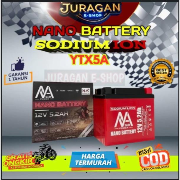 Aki Motor Sodium ion NANO BATTERY / Kwalitas di atas Aki Lithium / Aki motor / Aki Motor Sodium / Ac
