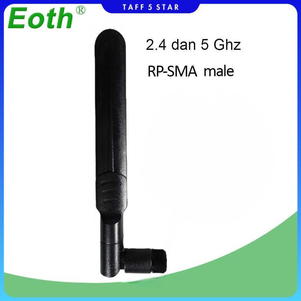 EOTH Antena Router WiFi Amplifier Dual Band 2.4 dan 5GHz RP-SMA Male
