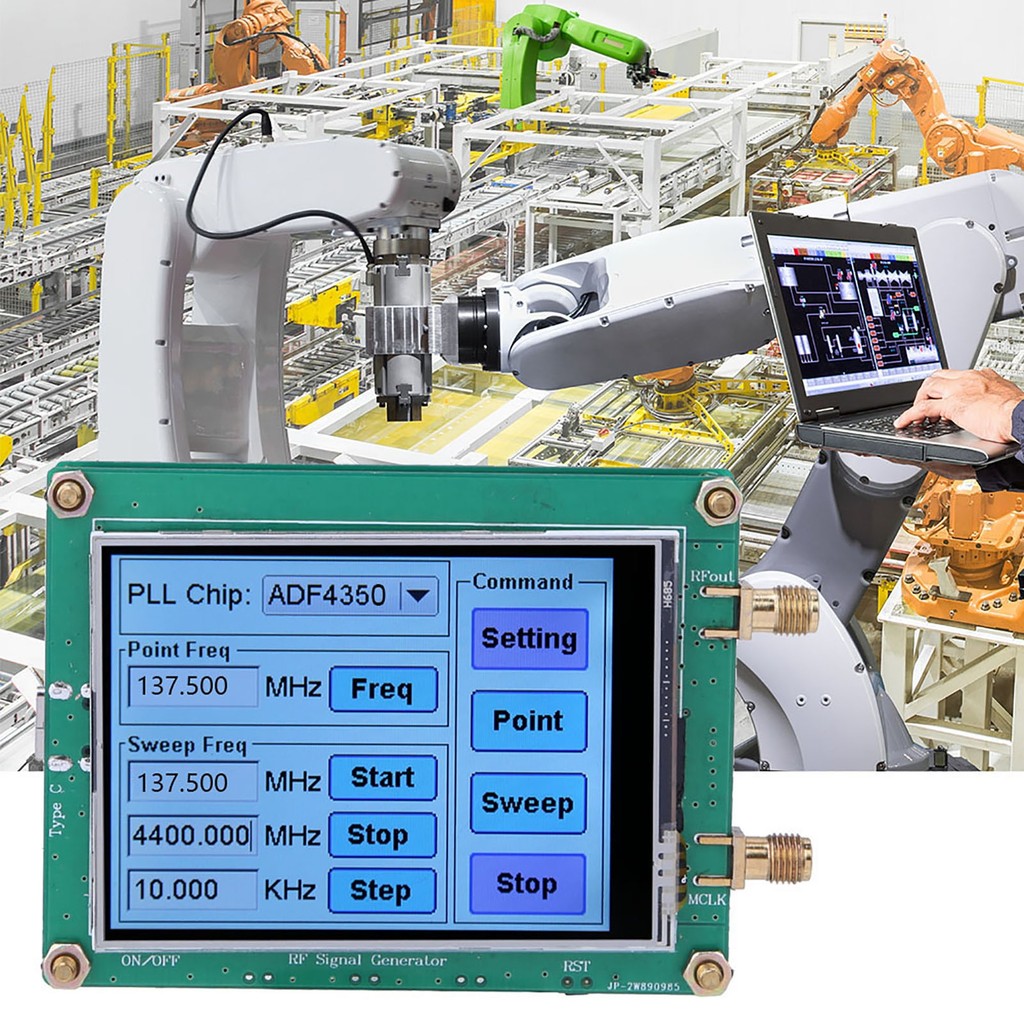 Signal Generator Full  RF Sweep Frequency PC Control with Data Cable ADF4350/ ADF4351  Signal Genera