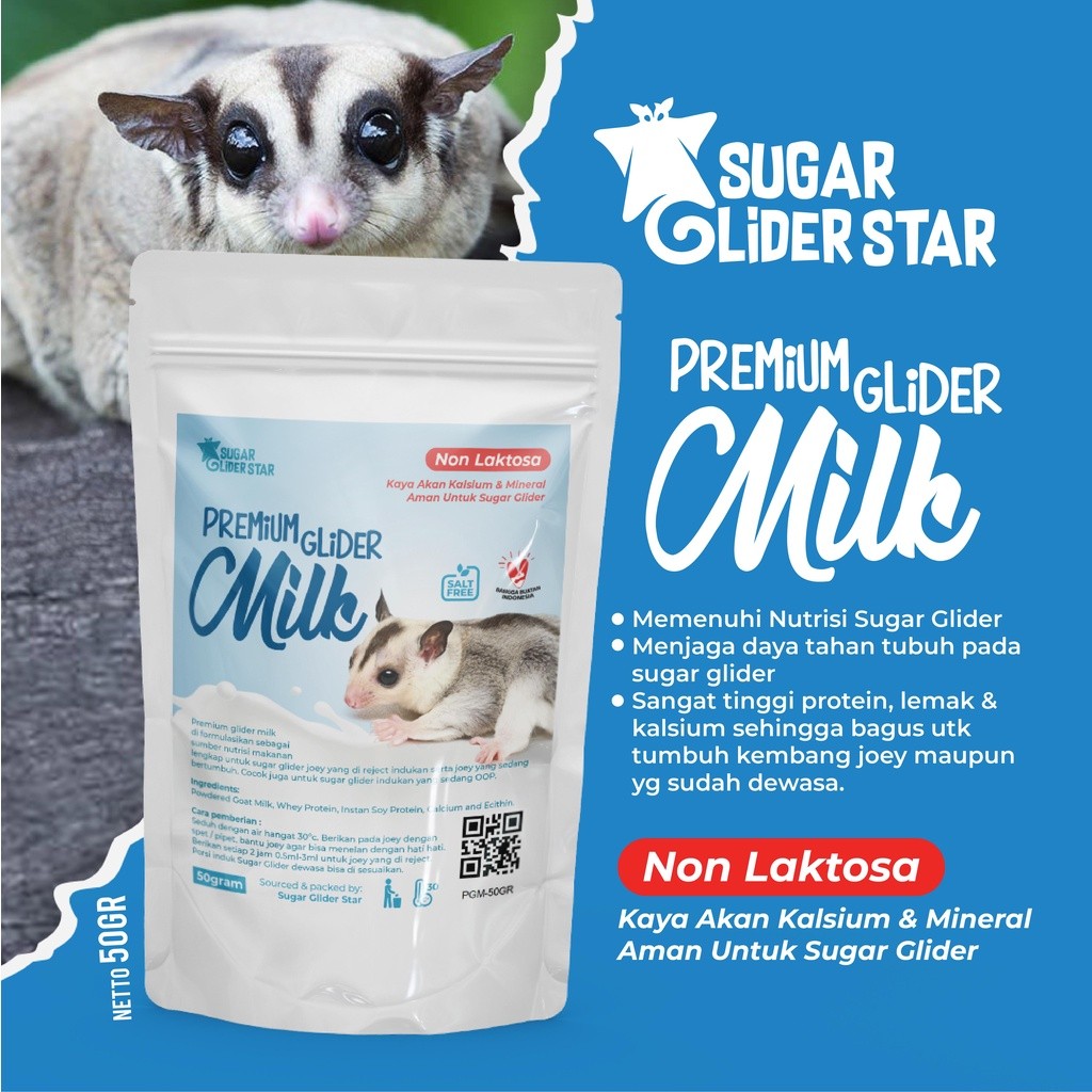 X-Zone Pets SUGAR GLIDER STAR Premium Glider Milk Susu Sugar Glider Multivitamin