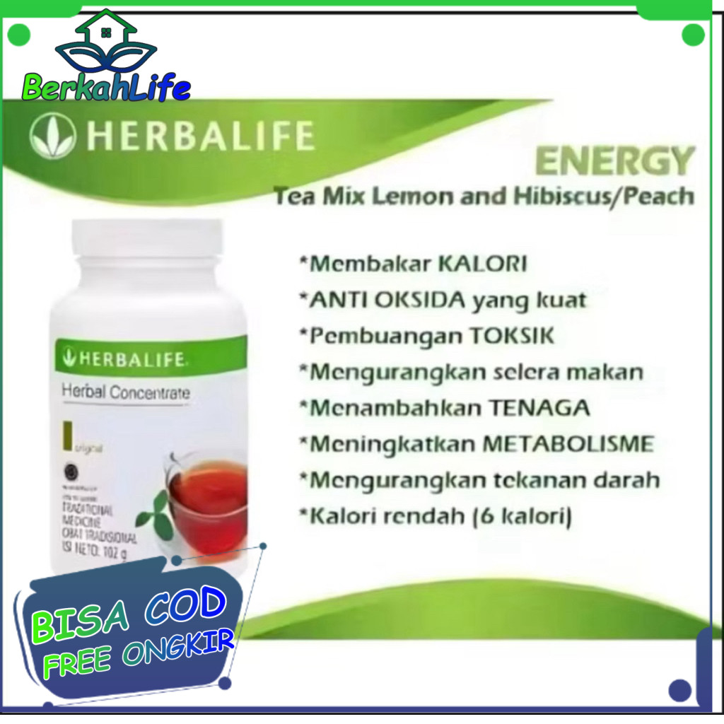 Herbalife Original 100% Teh Instan Penurun Berat Badan Teh Herbalife Thermo Teh Concentrate Original