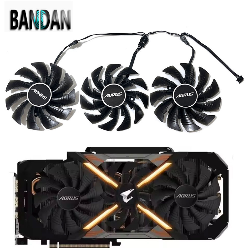 NEW AORUS GTX1080 95MM T129215BU PLD10015B12H GPU Cooler Durable Fan For Gigabyte AORUS GTX 1070 108