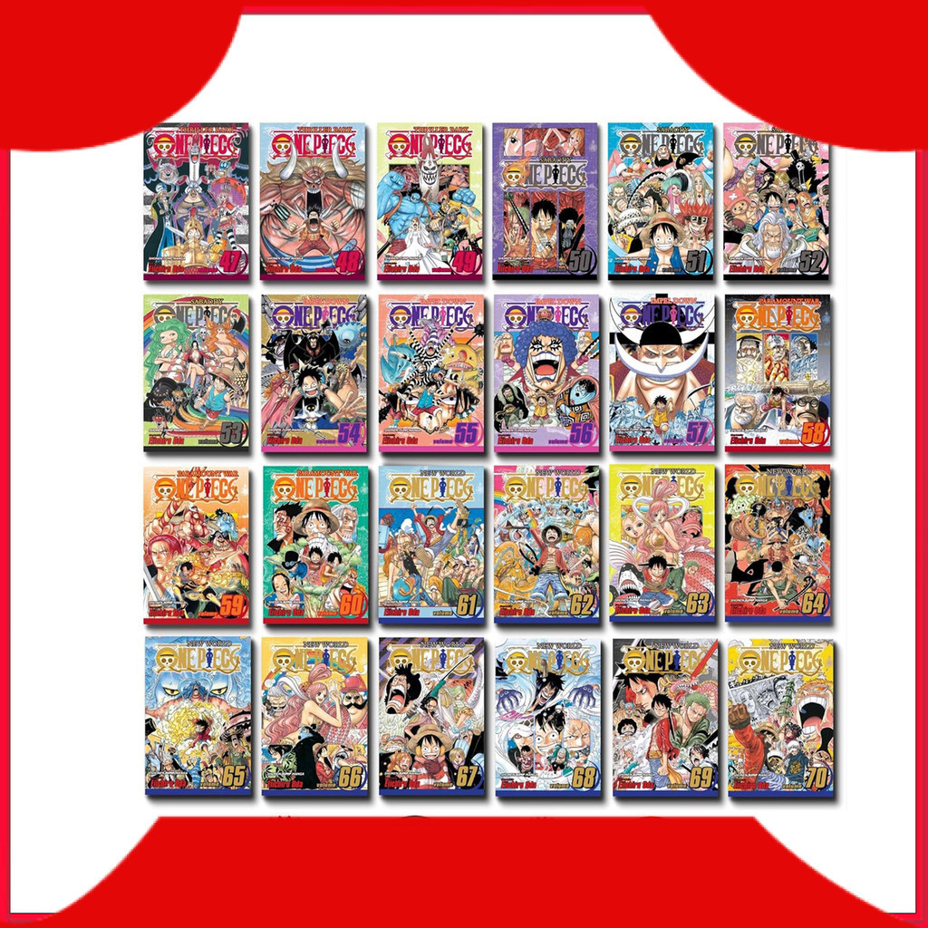 One Piece manga, Vol.1-100 (English Version)