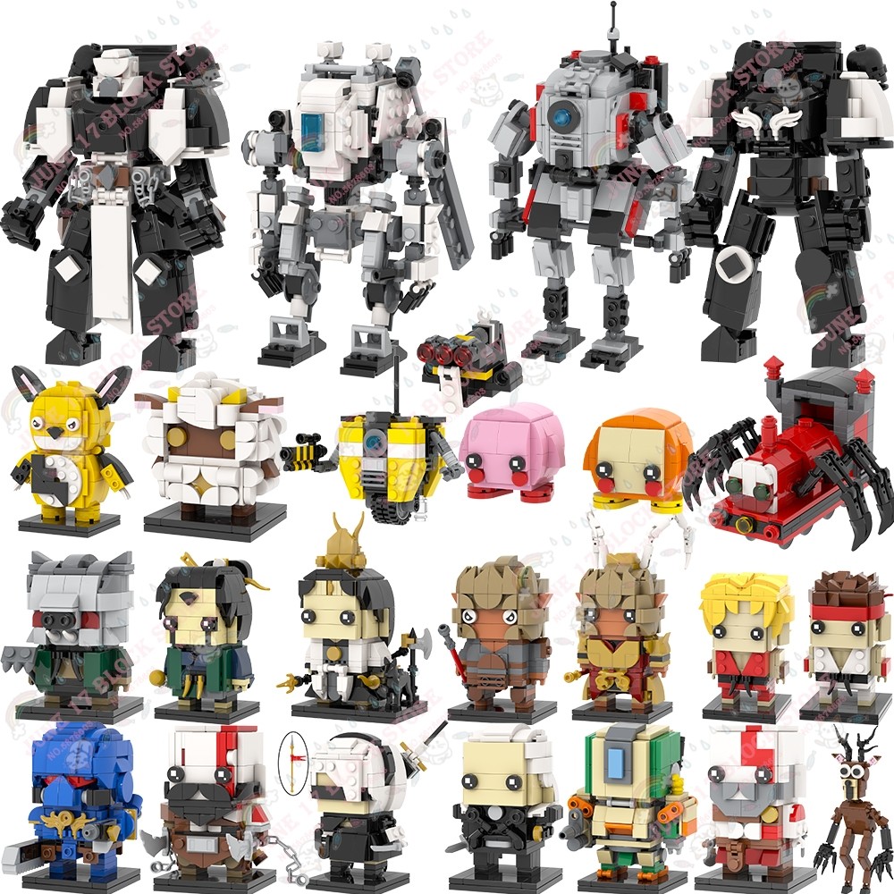 Games Series Mea Brickheadzed Figures MOC Buig Blocks Set Adults Model Y Bricks Montessori Kids Toys