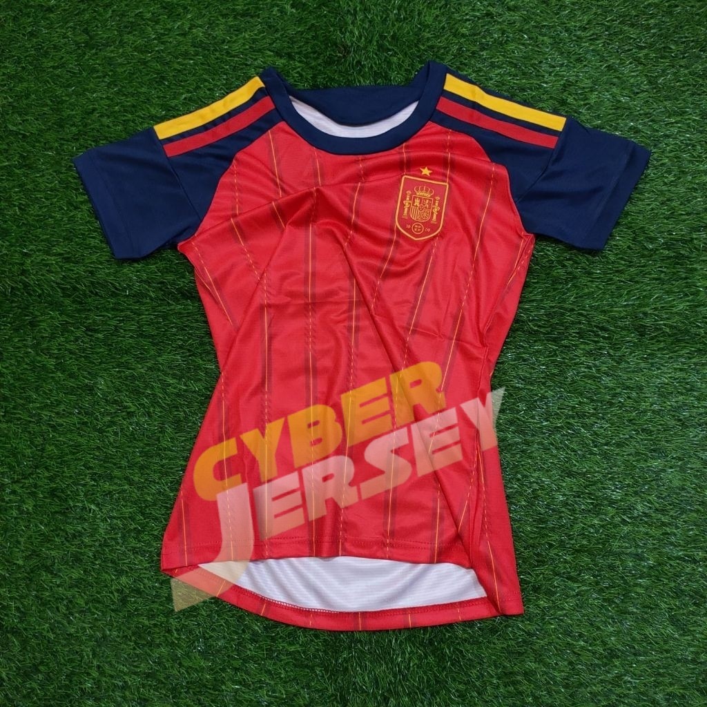 JERSEY BOLA LADIES CEWEK SPANYOL HOME PIALA DUNIA 2026 TOP QUALITY  BAJU SEPAKBOLA