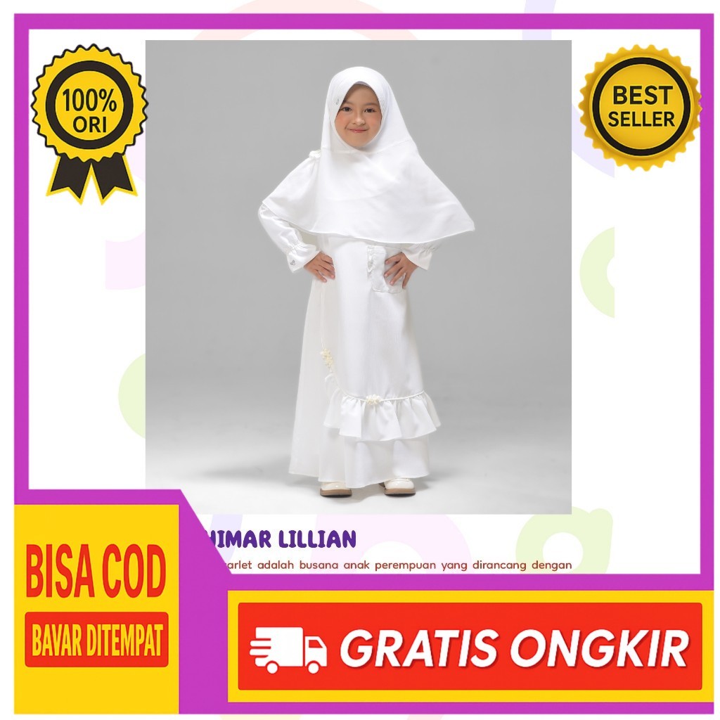 Rabbani ori - St. Khimar Lillian | Setelan Khimar Lilian | Gamis Anak | Setelan Gamis Anak 3-12 tahu