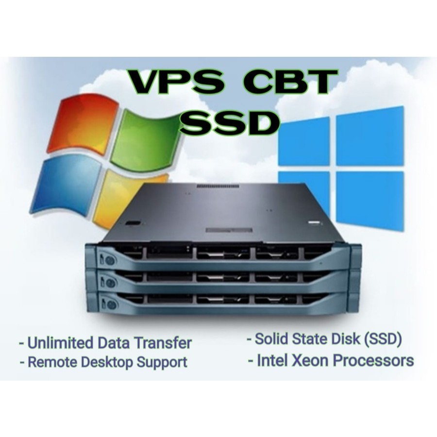 VPS RDP Server Web Windows Online CBT,Dapodik,ERapor,Jibas