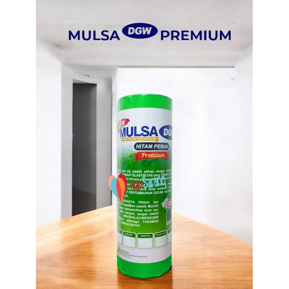[ IndoNature ] Mulsa Hitam Perak 1 Roll 8Kg 40/80 CM DGW PREIUM Plastik Mulsa Perak Mulsa Silver Pla