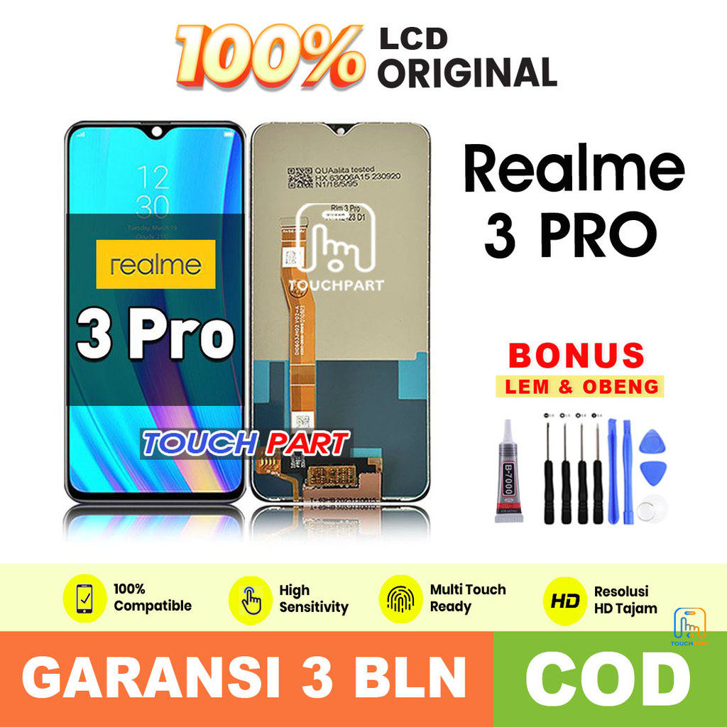 LCD Realme 3 PRO Original Touchscreen Fullset COD