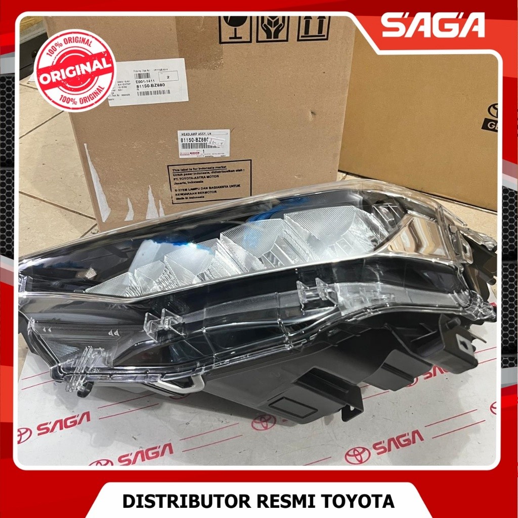 SAGA | Headlamp / Lampu Depan Kiri Avanza Xenia New 2022 Original 81150-BZ880