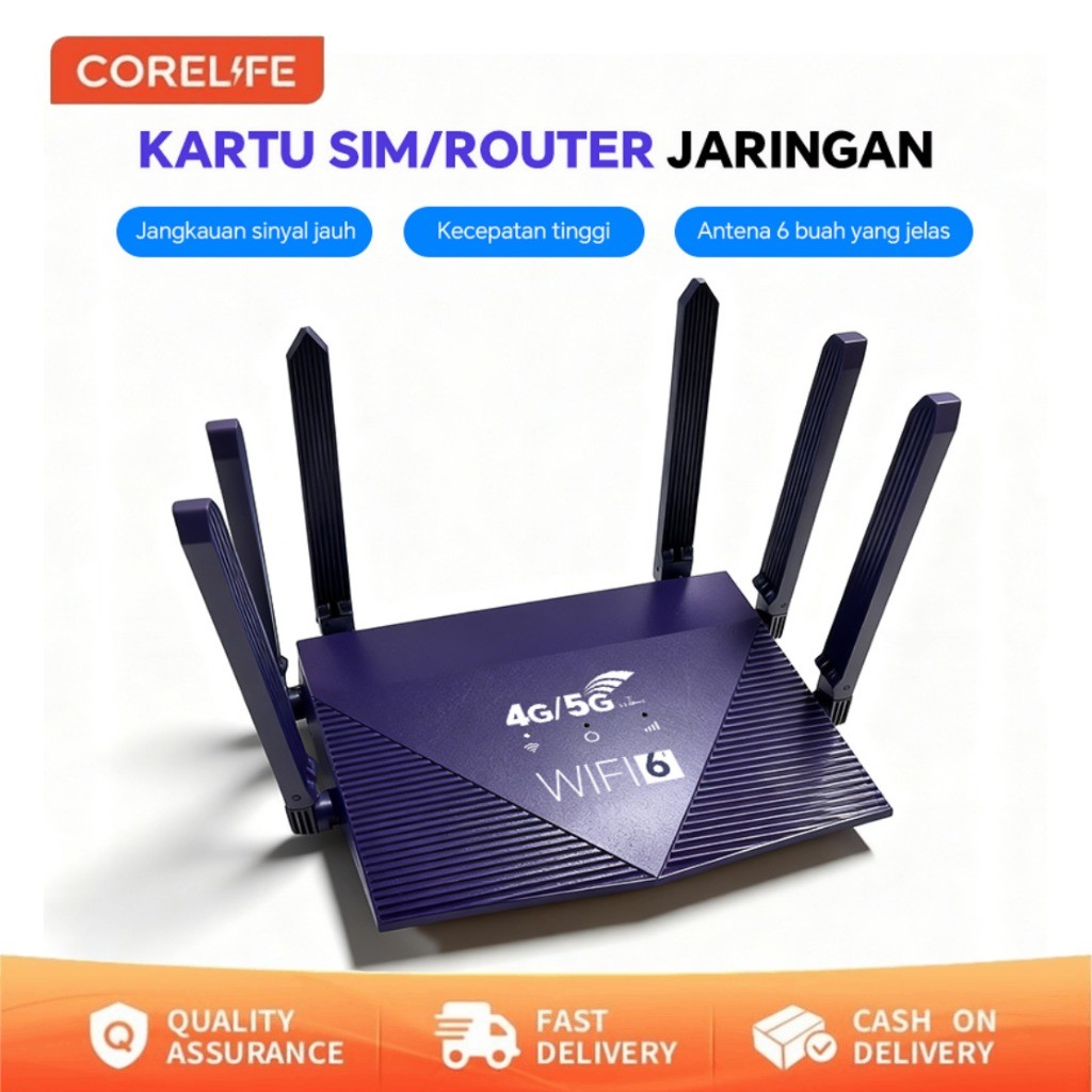 Smart CPE Wi-Fi Router Mini 4G dengan Wi-Fi 6 Slot Kartu SIM Cakupan Sinyal Penuh Mendukung Koneksi 