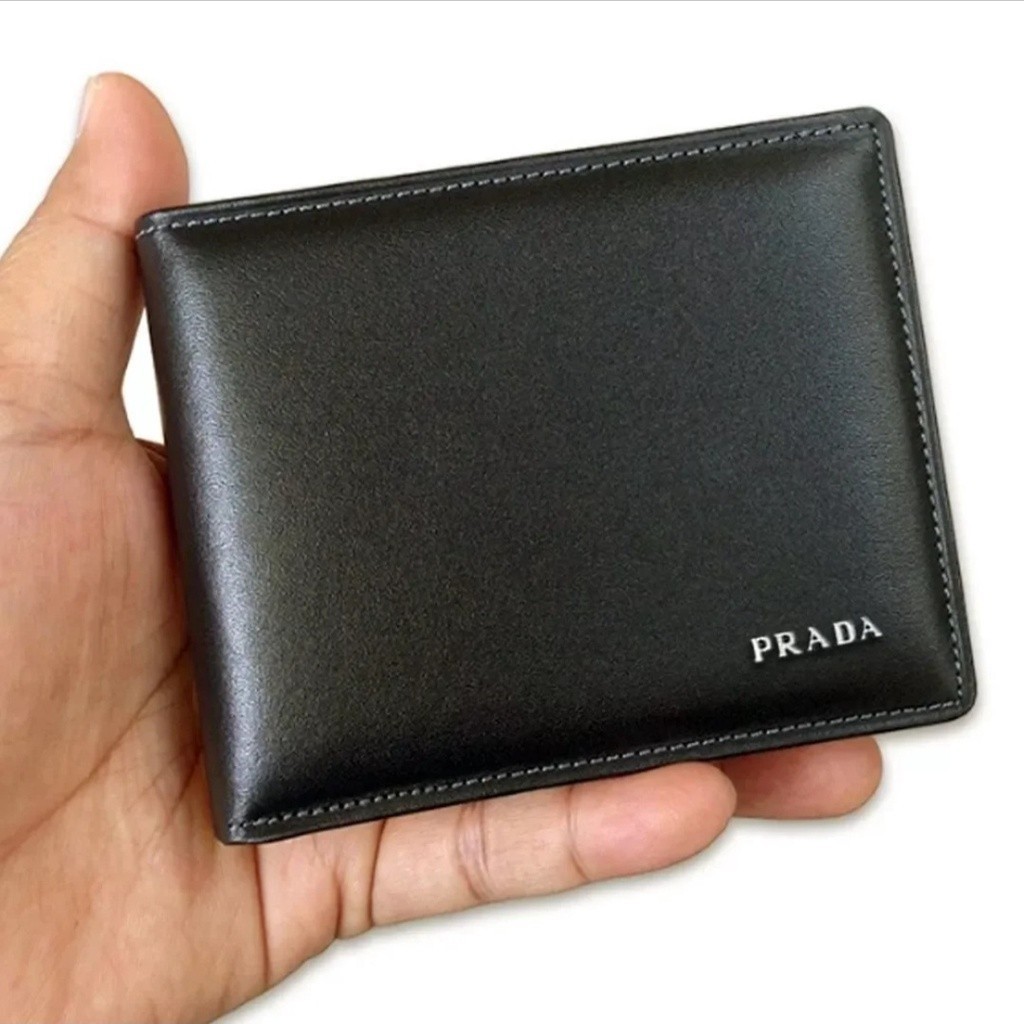 Dompet Lipat Pria Distro Stylish Prada Fashion Pria + free box