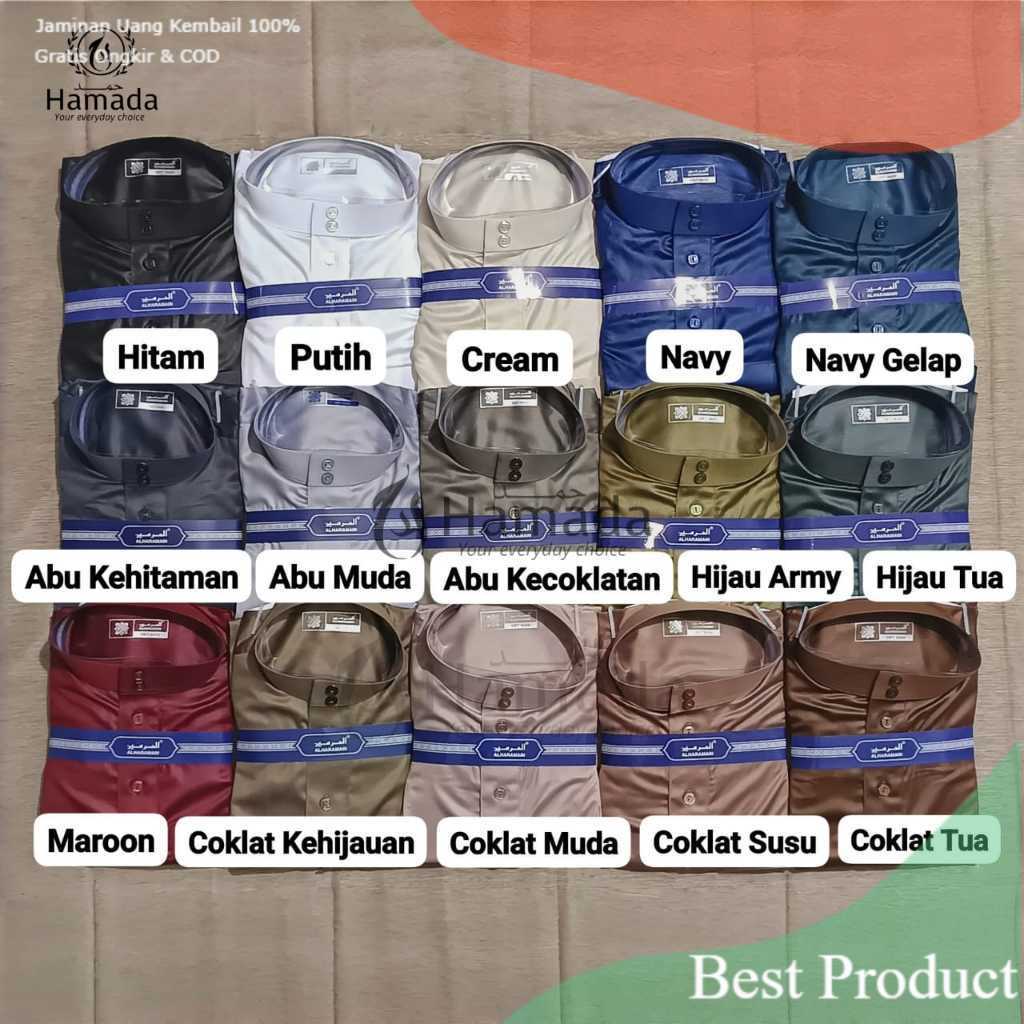 ( BISA COD ) GAMIS / JUBAH AL HARAMAIN POLYSTER IMPORT VIET UKURAN ANAK  REMAJA DEWASA POLOS THOBE P