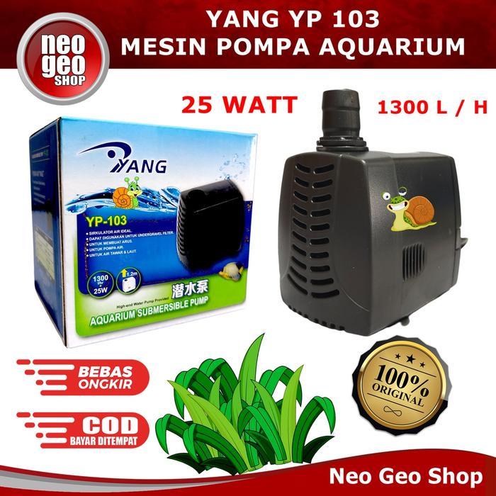 YANG YP 103 YP103 YP-103 Pompa Air Celup Pompa Kolam Aquarium - Watt FSA