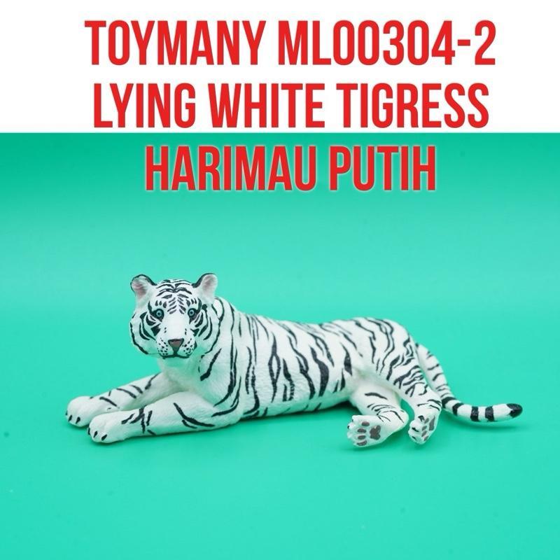 ToyMany ML00304-2 | White Tigress Tiger Macan Harimau Putih Bengala Bengal Betina Panthera Tigris | 