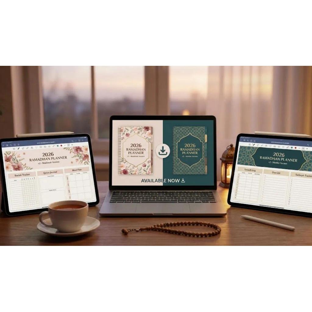 2026 Ramadhan Planner v2 - Muslim dan Muslimah Version Mama Digital