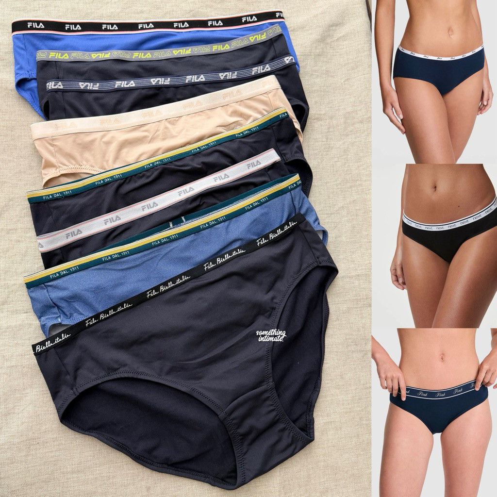 [PANTY] F*LA BIELLA Signature Band Basic Logo Panty Briefs Celana Dalam Hipster HW Granny Brief Biki