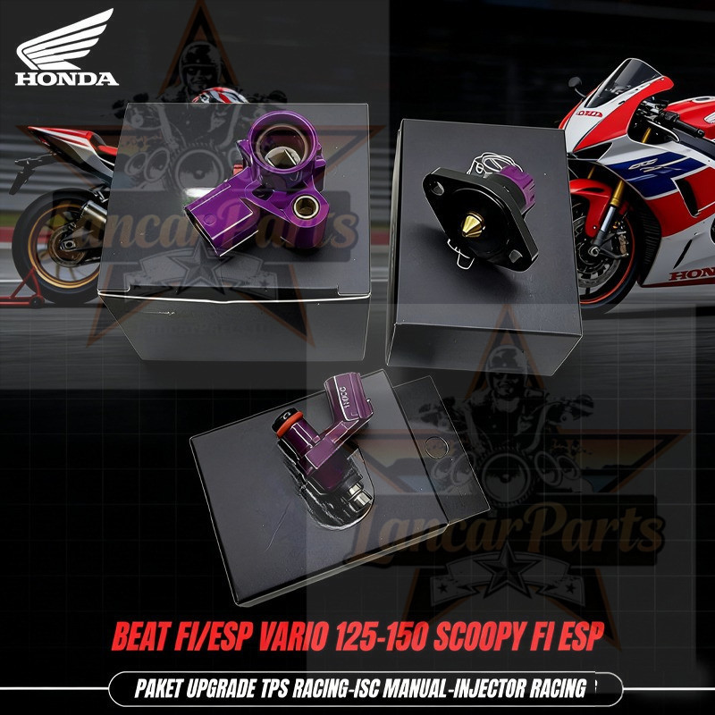 PAKET UPGRADE  RACING SENSOR TPS+ INJECTOR DAN +ISC MANUAL VARIO 125-150 BEAT FI BEAT ESP SCOOPY FI 