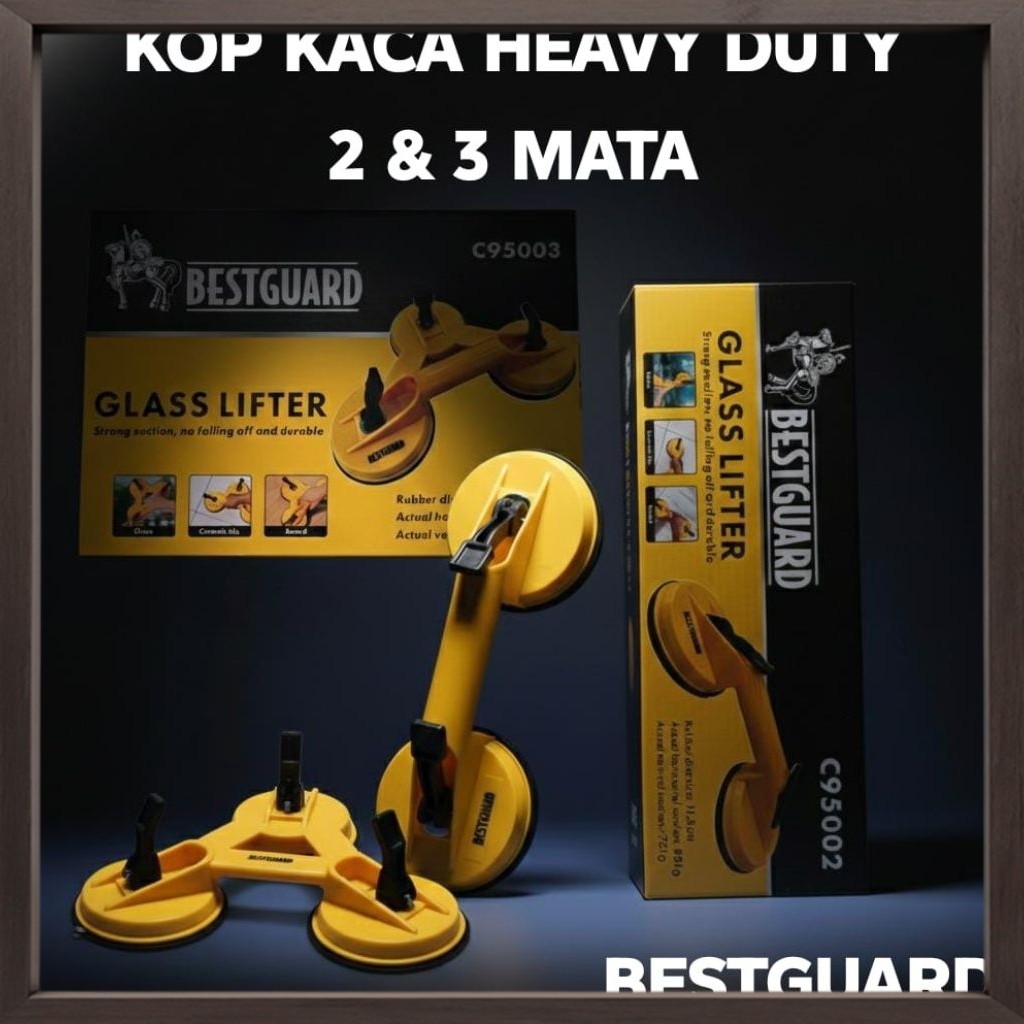 COD  ALAT SEDOT KACA - KOP KACA 3 KAKI 2 KAKI HEAVY DUTY  - KOP KACA 3 MATA 2 MATA BERKUALITAS [SF]C